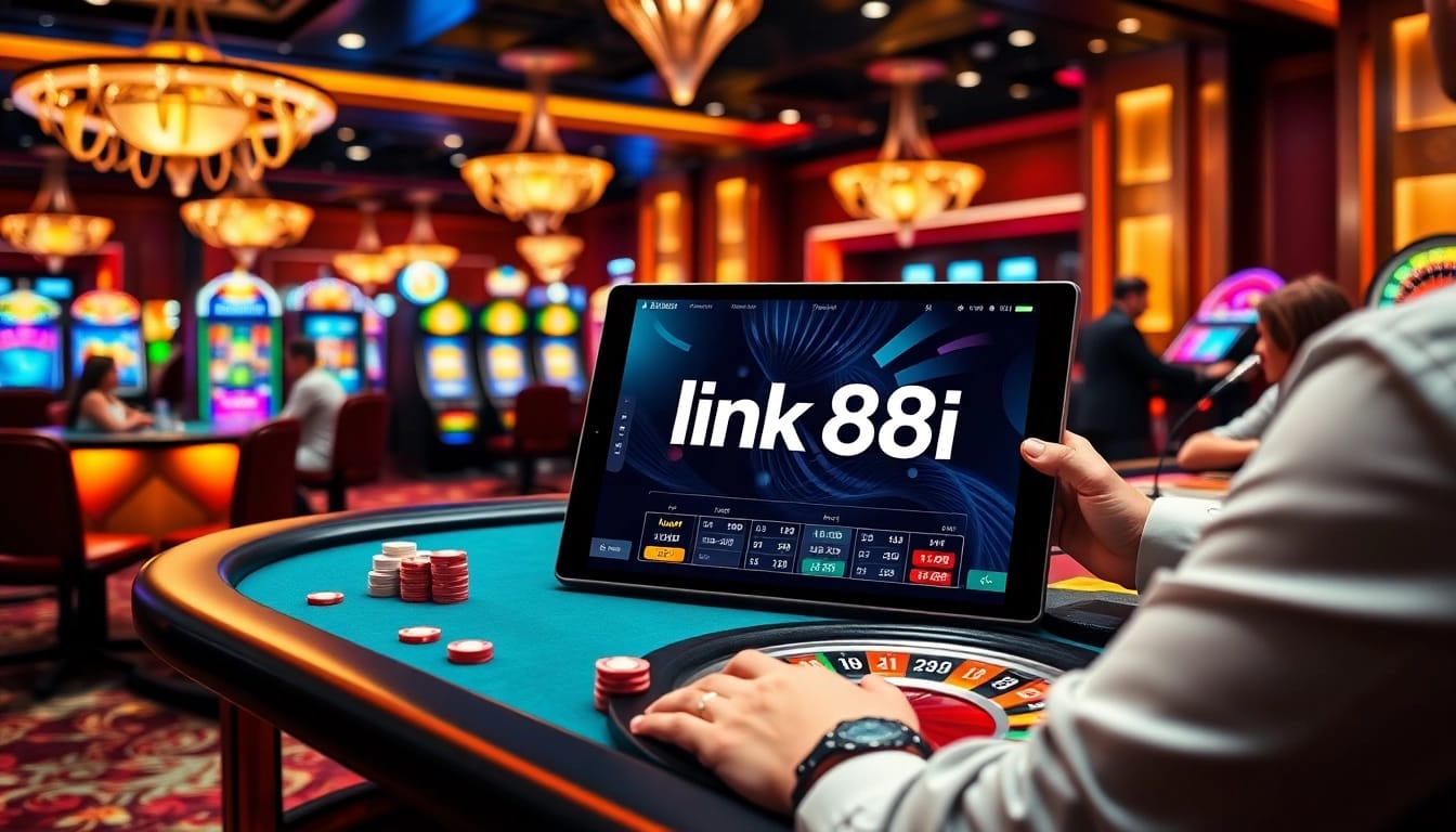 Engage with exciting gaming tables showcasing link 88i and vibrant casino action.