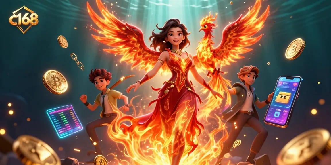 Experience exhilarating gameplay with c168's dynamic casino atmosphere and vibrant characters.