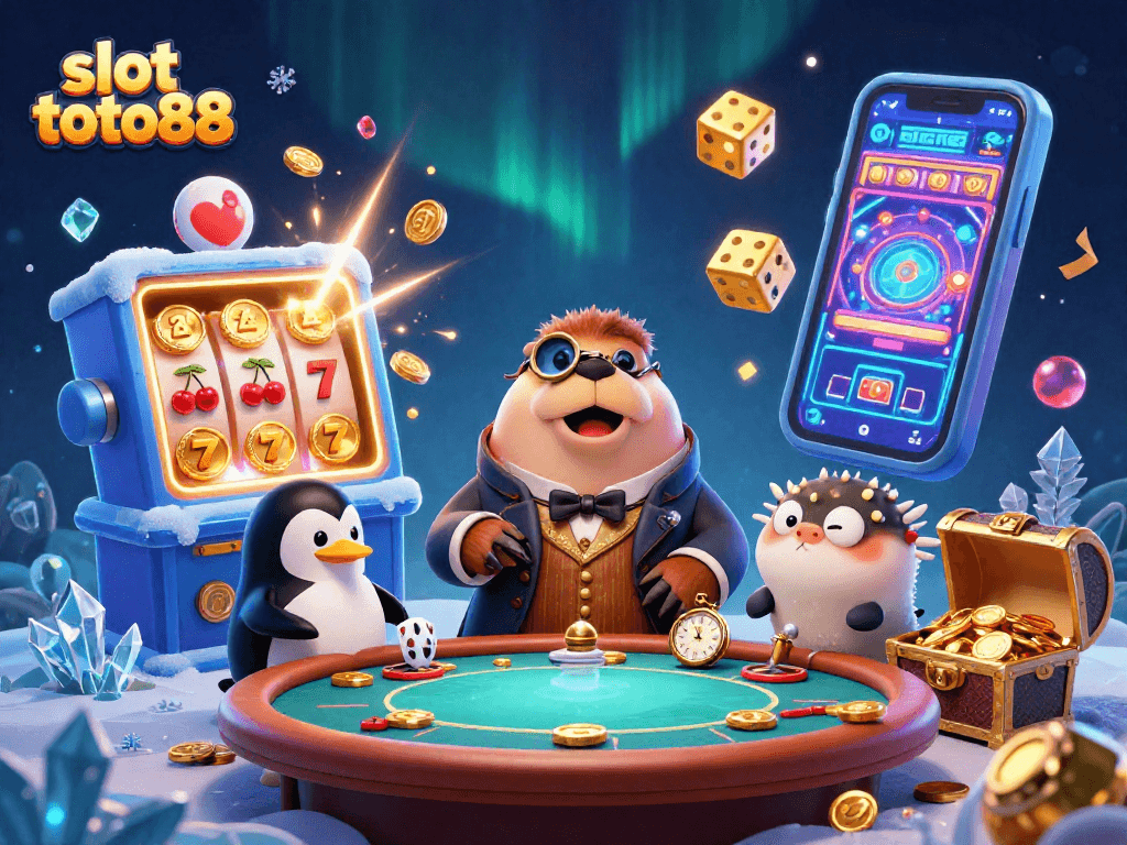 Experience thrilling gameplay and jackpot excitement with slot toto88 in a vibrant scene filled with coins and characters.