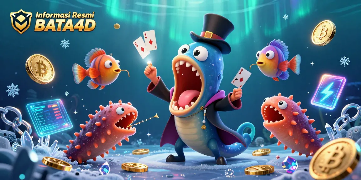 Informasi Resmi BATA4D, menunjukkan aksi kartu oleh ikan gulper di dunia kasino digital.