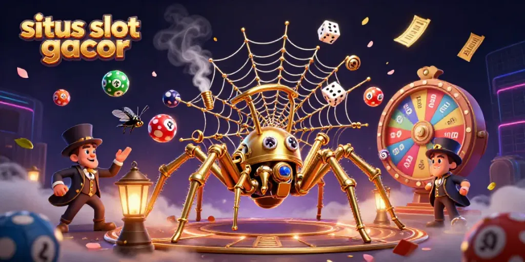 Catch big wins and thrills with situs slot gacor in a vibrant steampunk casino scene.