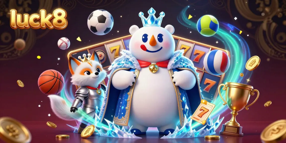Bet on luck8 with immersive 3D casino visuals showcasing vibrant slots and gaming elements.