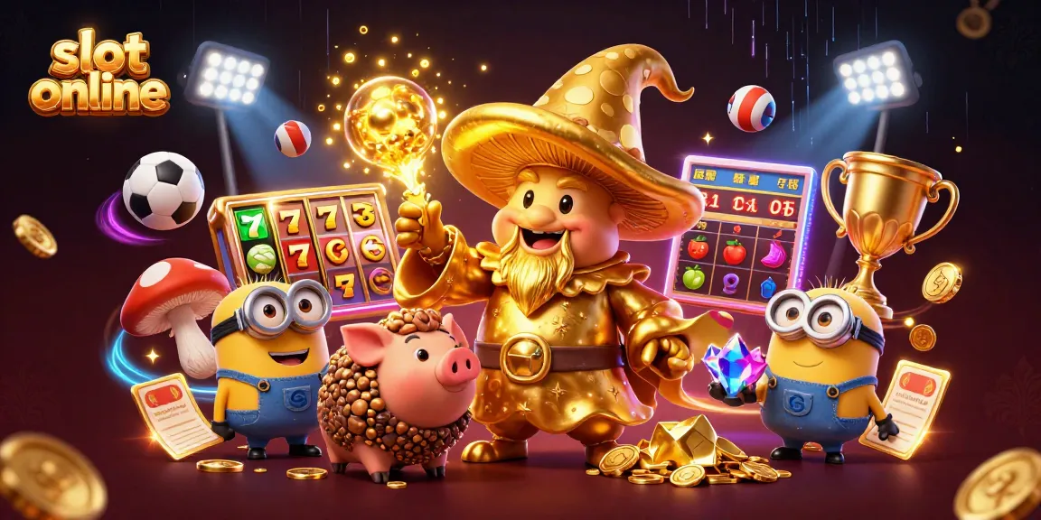 Menangkan permainan slot online dengan keberuntungan yang didapat dari penyihir jamur emas dan teman-temannya.
