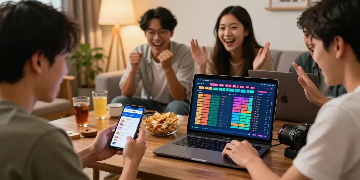 Players enjoying pakde4d online togel experience in vibrant home setting.