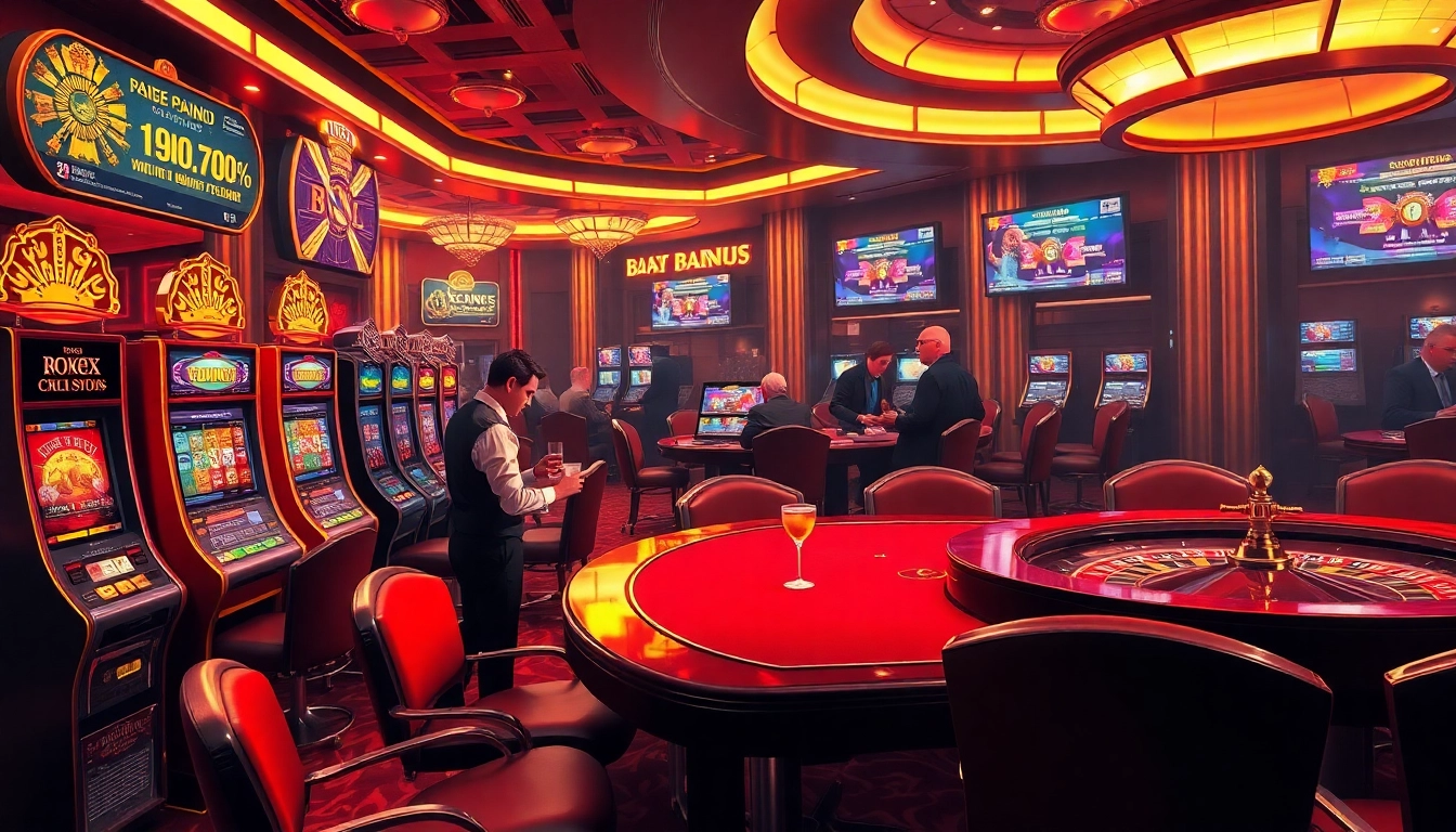 Experience the excitement at https://789wins1.net/ with luxurious casino visuals, highlighting vibrant slot machines and engaging poker tables.