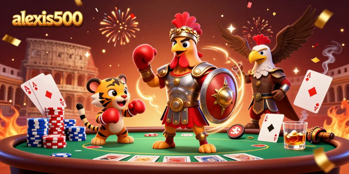 Engage in thrilling betting at alexis500 with a vibrant casino scene filled with action.