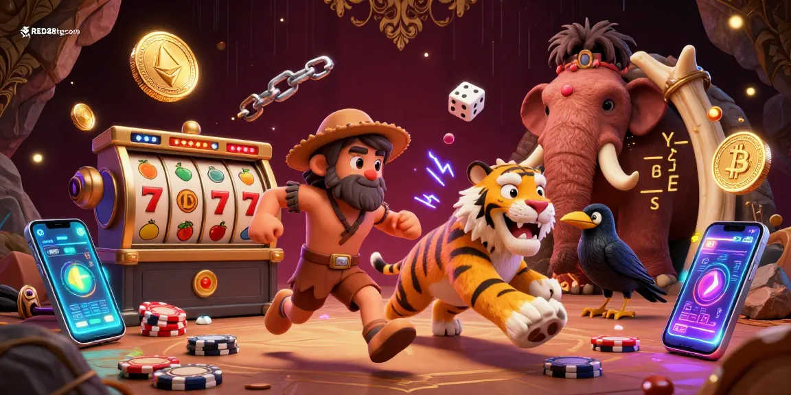 Experience thrilling gaming at RED88tgcom with vibrant slot reels and crypto elements for a breathtaking casino atmosphere.