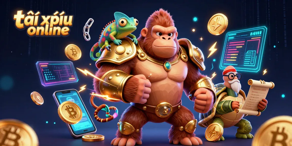 Experience thrilling tài xỉu online gameplay with vibrant casino characters in an energetic digital scene.