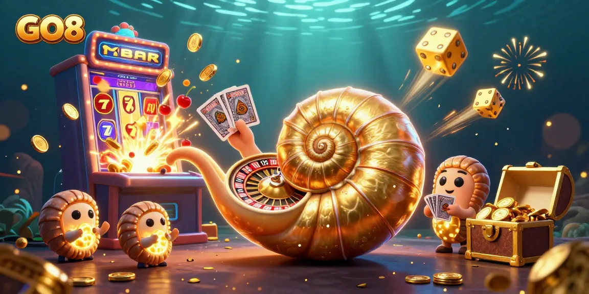 Experience thrilling gameplay with GO8's engaging 3D casino scene filled with exciting elements.