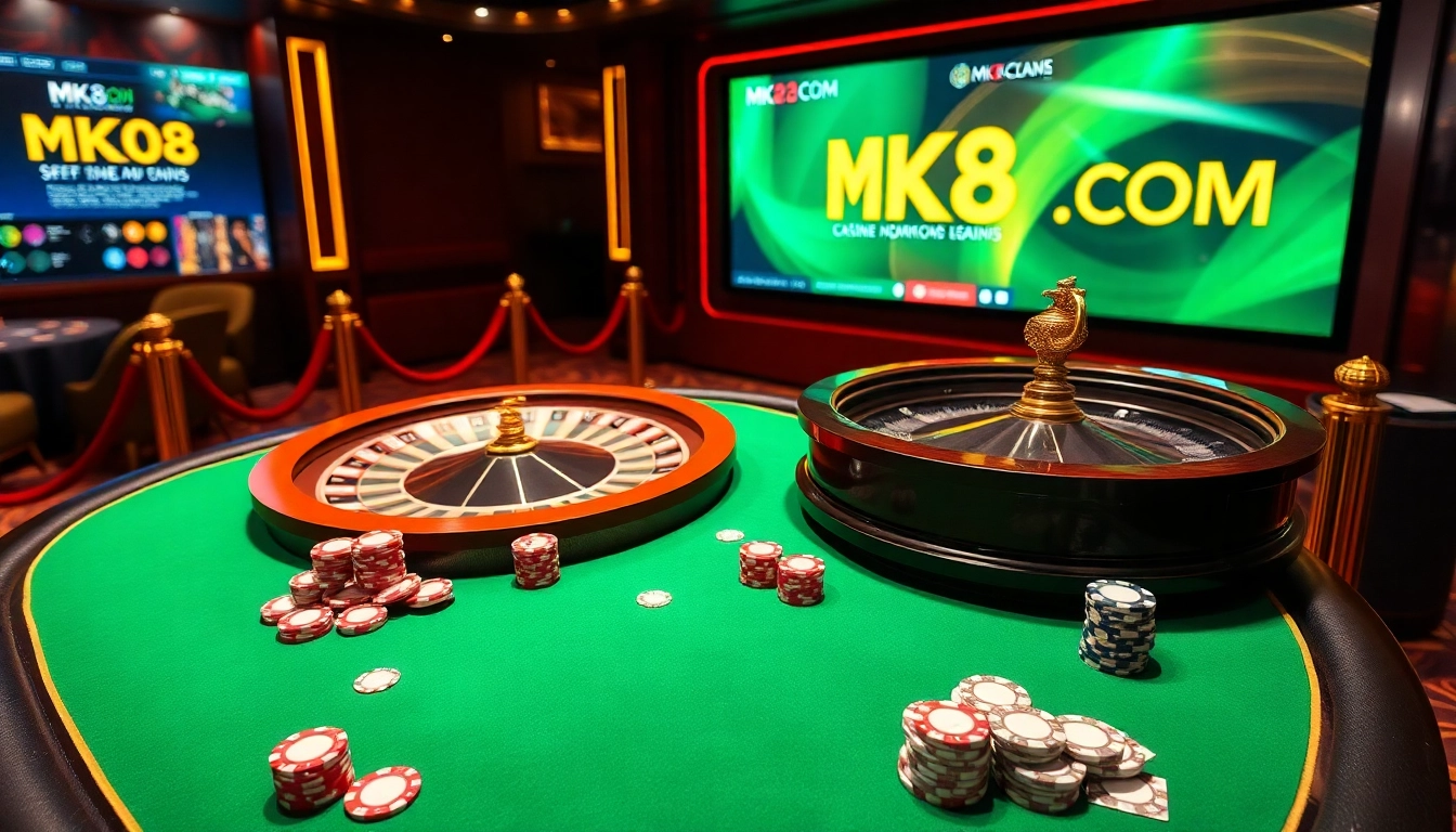 Experience the excitement of MK8.COM with vibrant casino tables and engaging betting elements.