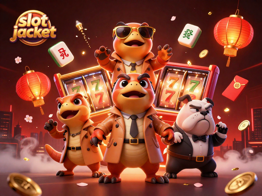 Experience excitement with the slot jackpot as cartoon raptors sneak into a VIP casino.