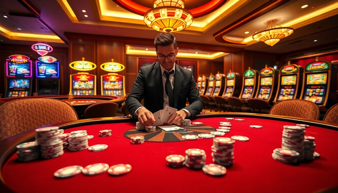 Join the excitement at U888li com by engaging in high-stakes poker with luxurious casino elements.