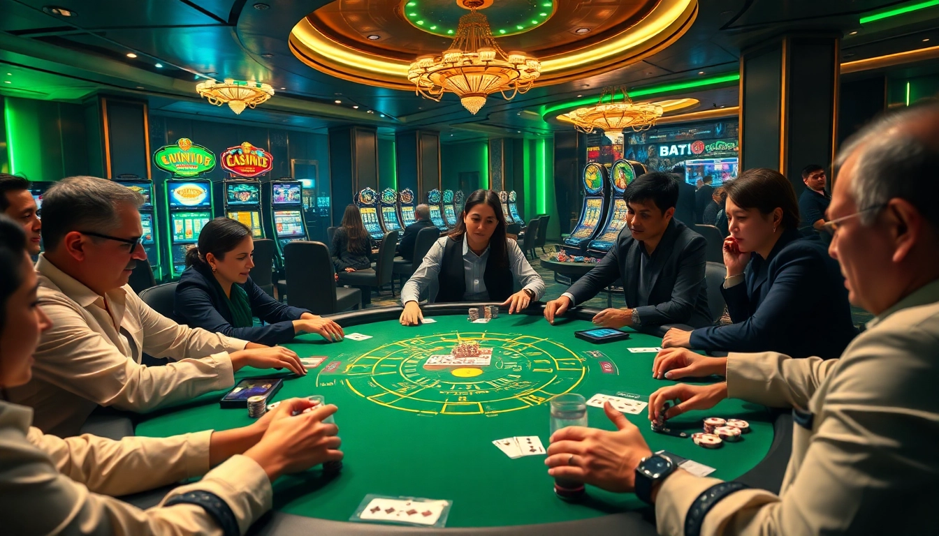 Players engaged at a blackjack table representing the excitement of betting at https://777vip.tech/ casino.