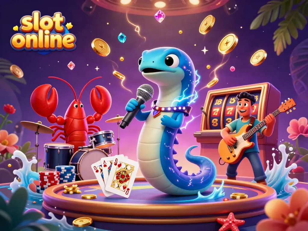 Menangkan slot online dengan 3D eels DJ, lobster dan kuda laut di kasino bawah laut.