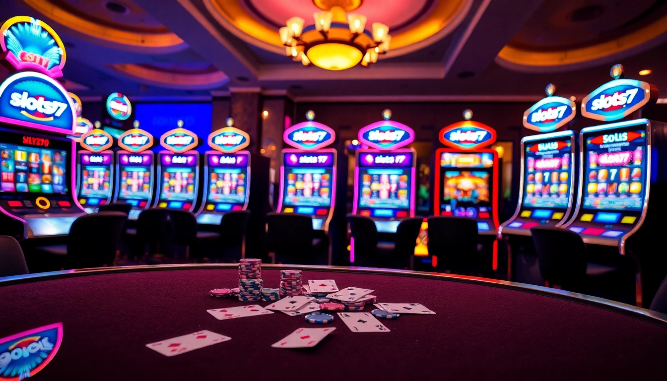 Spin the reels on slots777 with vibrant casino slot machines in action.