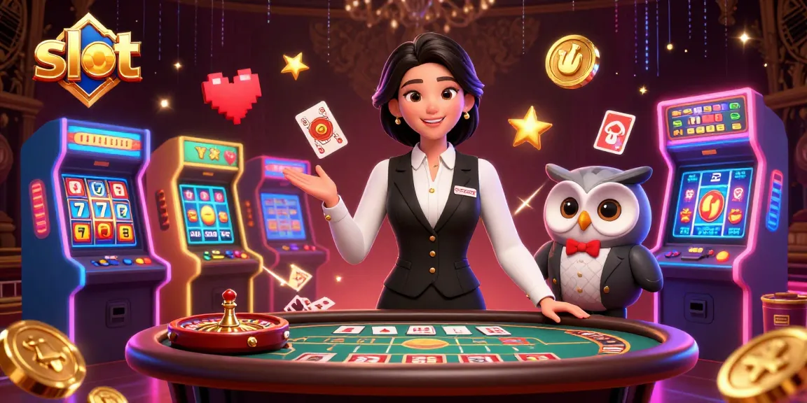 Engage in high-stakes slot action with vibrant 3D characters and dynamic gaming elements.
