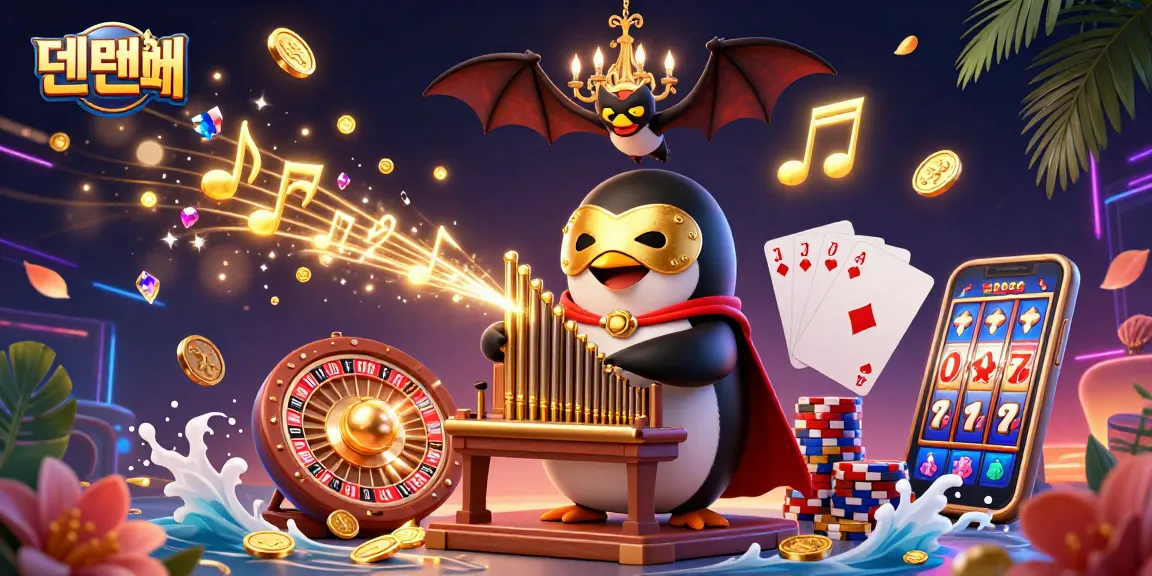 Engage in thrilling gaming with 텐텐벳 as the phantom penguin plays, showering golden winnings.