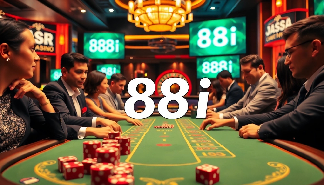 Experience high-stakes blackjack excitement at 88i casino with polished chips and vibrant atmosphere.