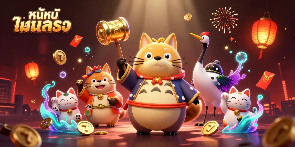 Experience thrilling หนังใหม่ชนโรง action with vibrant slot reels and dynamic festive elements, engaging for players.
