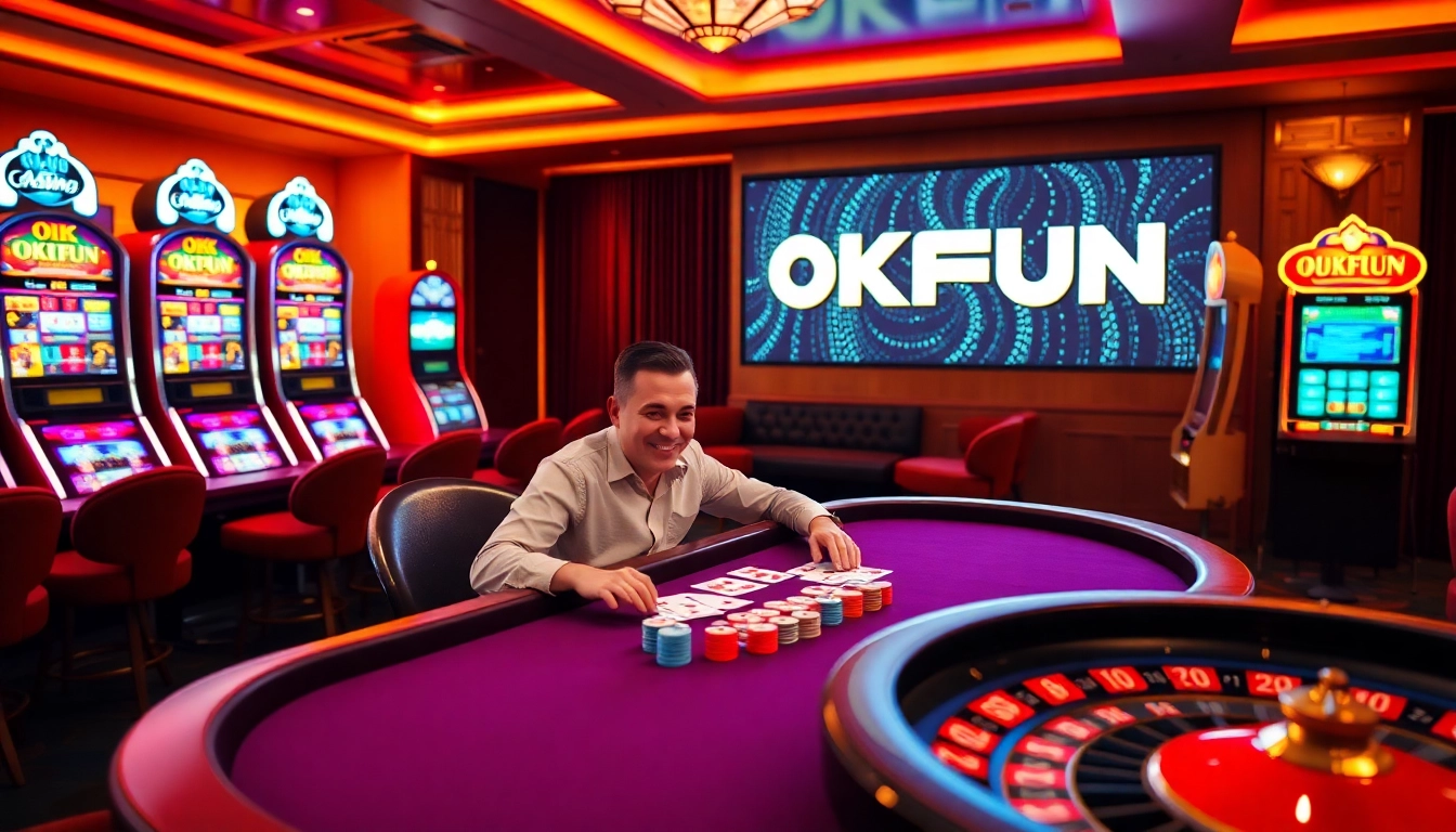 Engage in đăng ký okfun while experiencing the thrill of casino games with vibrant atmosphere and exciting visuals.