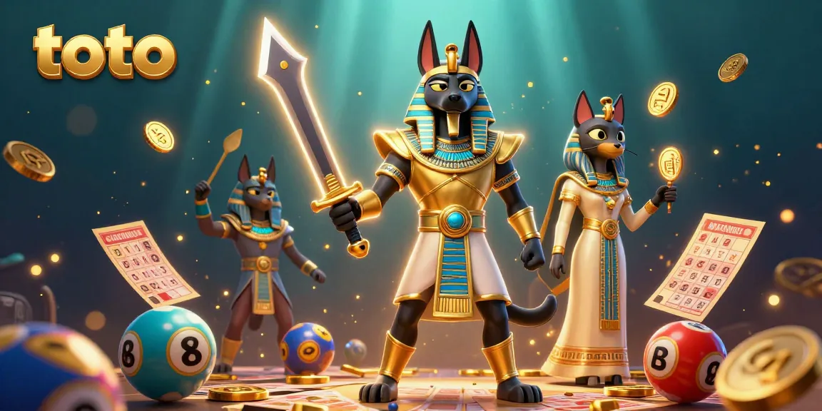Experience the excitement of toto lottery with vibrant elements and dynamic action in this engaging illustration.