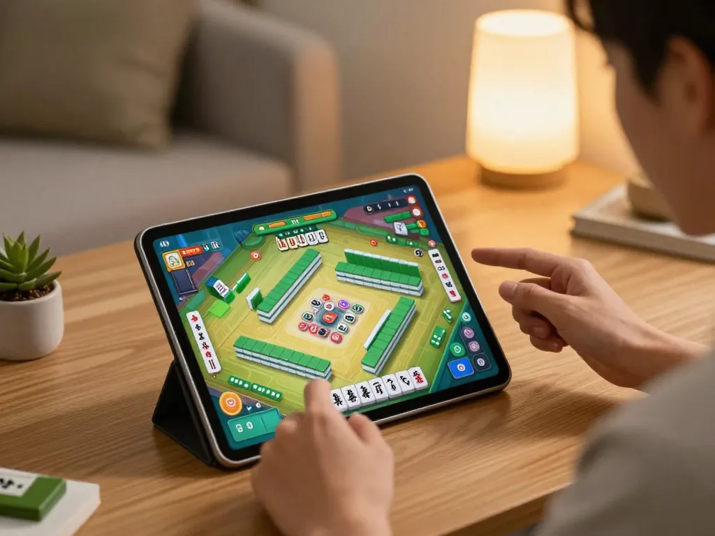 Experience situs gacor Mahjong game thrills with players immersed in strategic gameplay