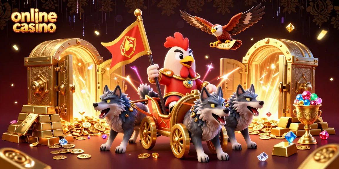 Experience the thrill of an online casino with dynamic 3D characters and rich treasure elements