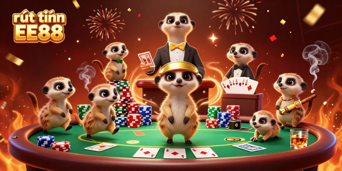 Win big with rút tiền EE88 at a lively casino run by adorable meerkats