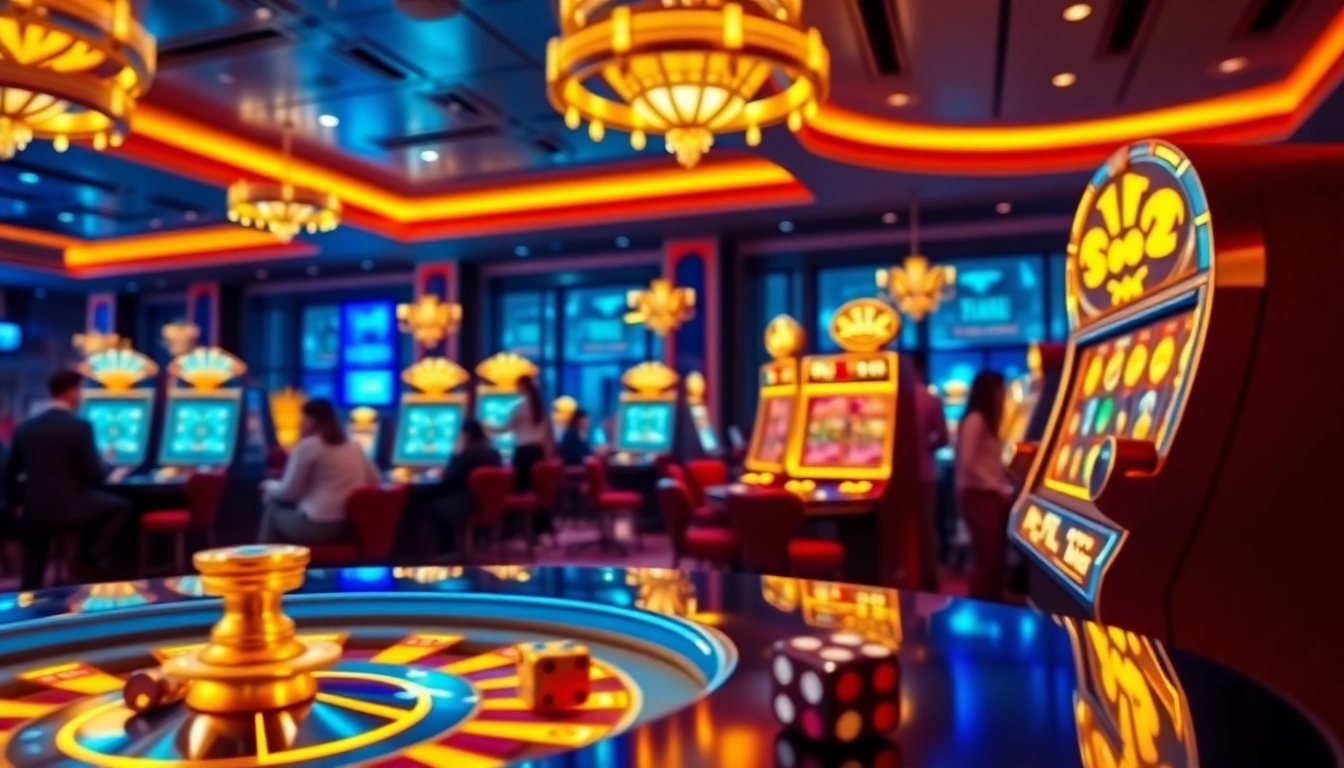 Experience the excitement of batman138 login with vibrant slot machines, poker chips, and thrilling casino action.
