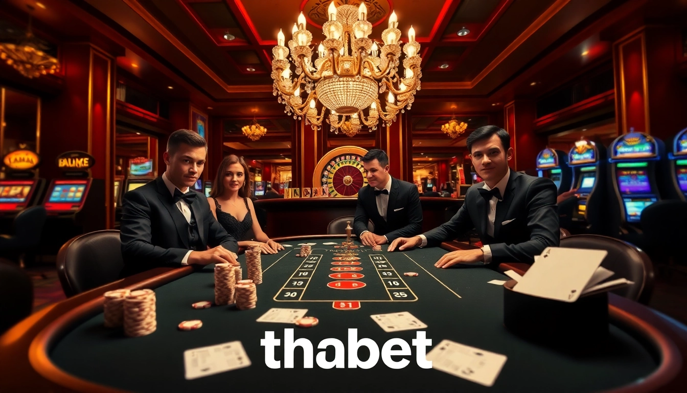 Experience the excitement at thabet casino with a lively poker game and roulette.
