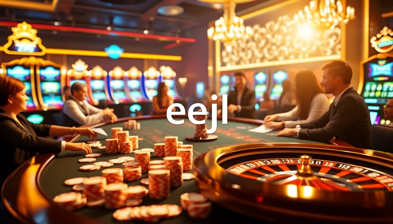 Experience thrilling gameplay at eejl online casino with vibrant tables and exciting gaming atmosphere.