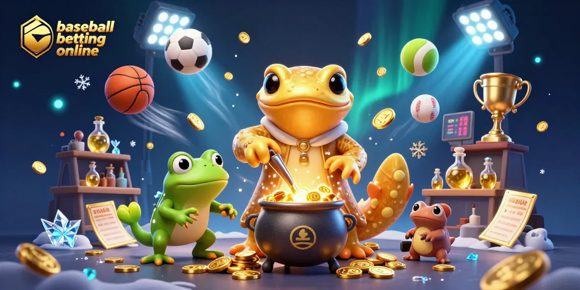 Experience baseball betting online with vibrant energy in a magical alchemist's lab.