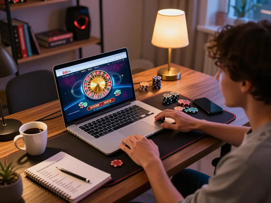 Engaging in live dealer games on 88i com while sipping coffee and strategizing.