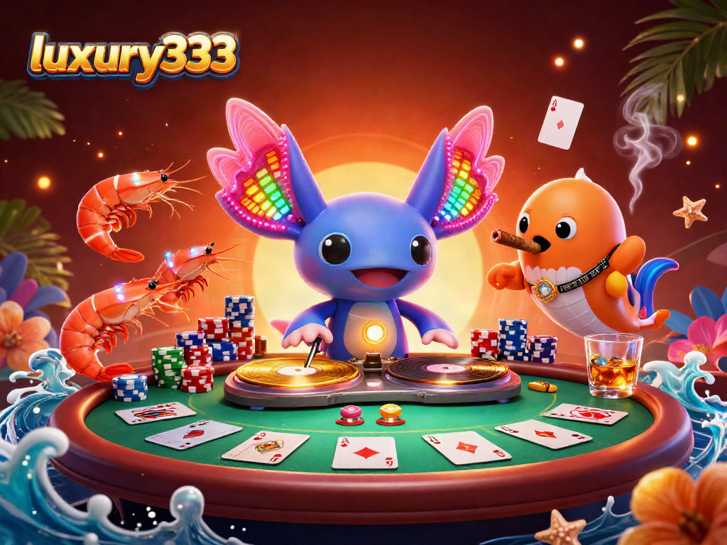 Mengaktifkan pengalaman bermain slot luxury333 dengan ilustrasi 3D neon yang berwarna-warni