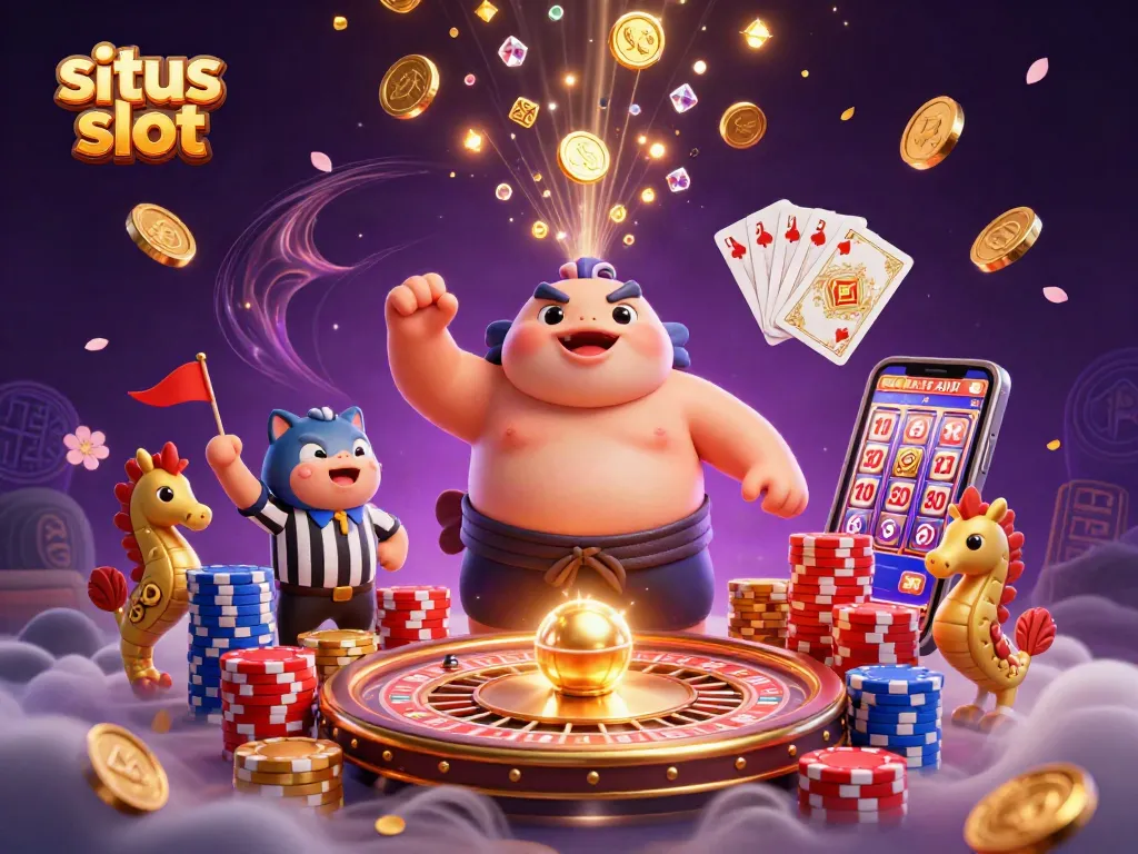 Menangkan permainan situs slot dengan desain yang menarik dan simbol keberuntungan.