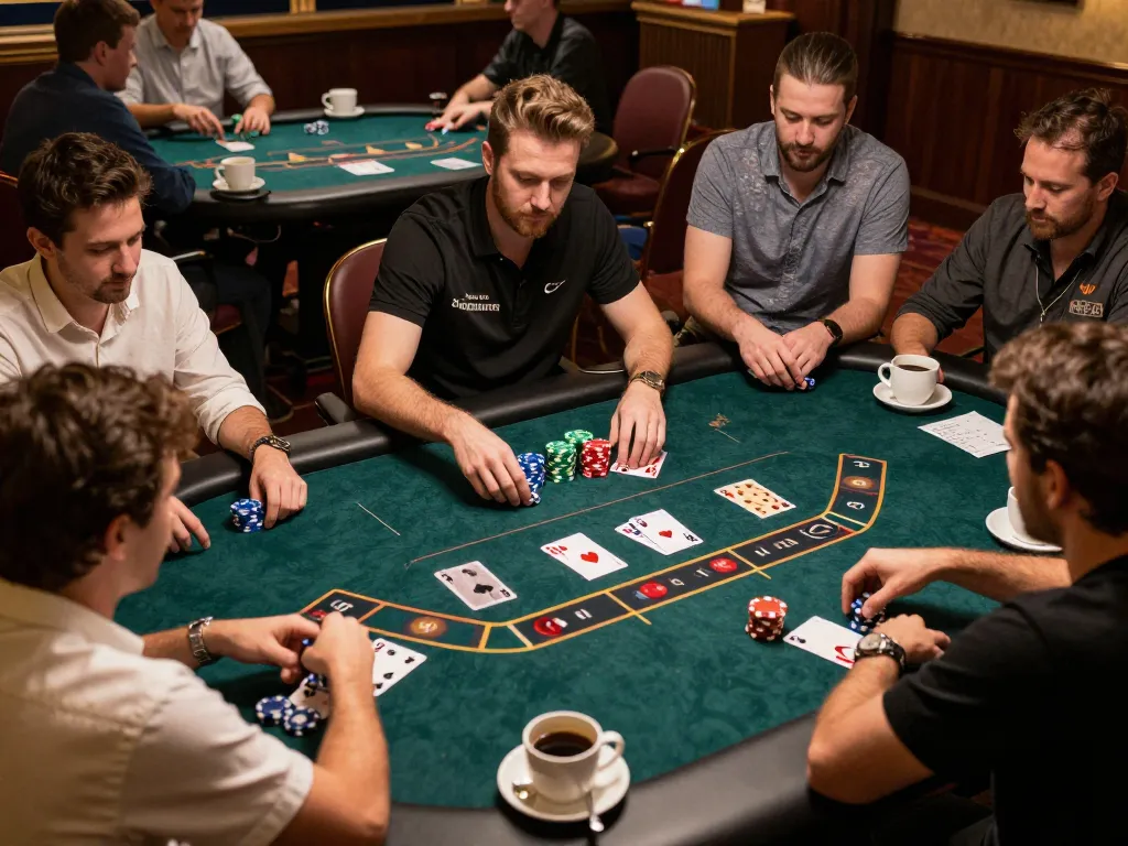 dn88 players strategizing in an exciting online poker game with vibrant visuals