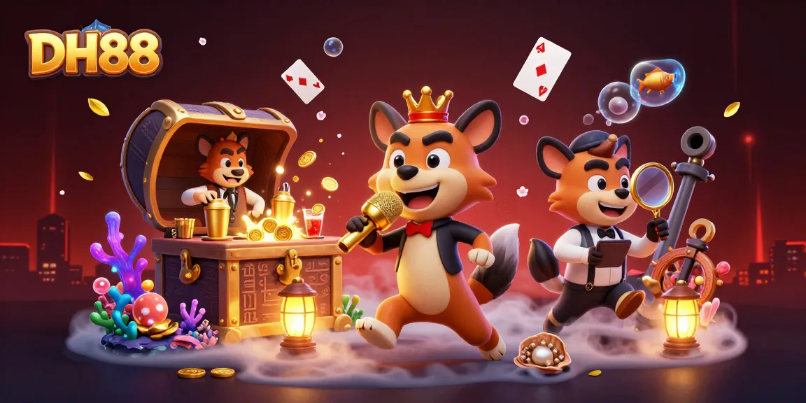 Engage with DH88’s thrilling casino experience, where hyenas entertain and mixed drinks flow!