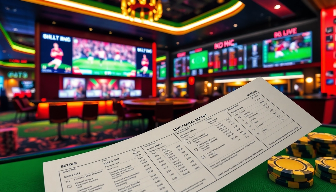 Experience เทคนิคแทงบอล with dynamic betting scenes showcasing exciting casino elements and live sports action.