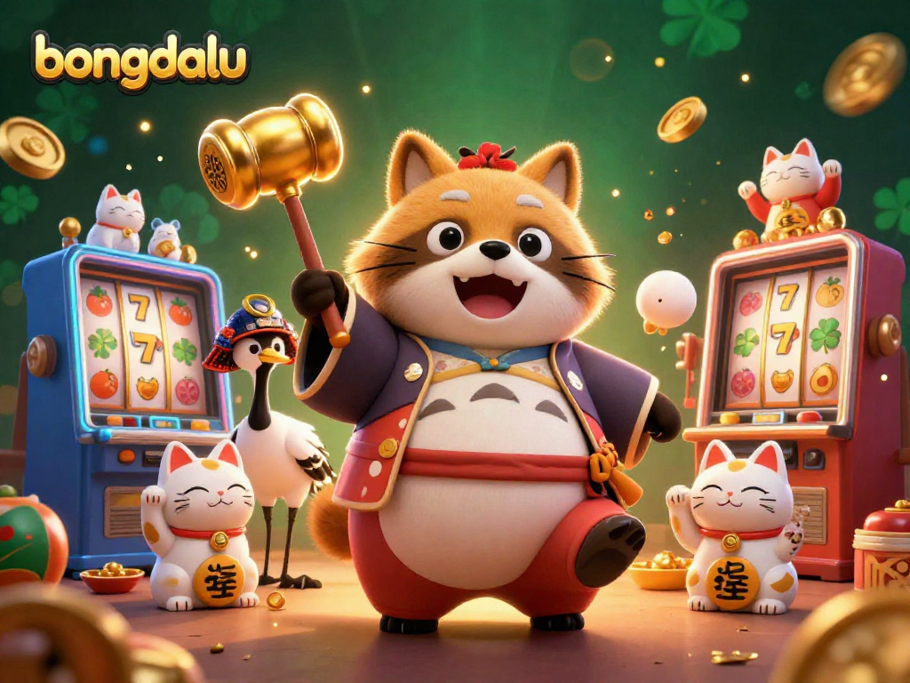 Experience engaging slots with bongdalu's colorful characters and dynamic game elements in a festive setting.