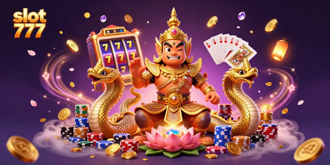 Menangkan slot 777 dengan jackpot yang berkilauan dan simbol keberuntungan di dalam permainan.