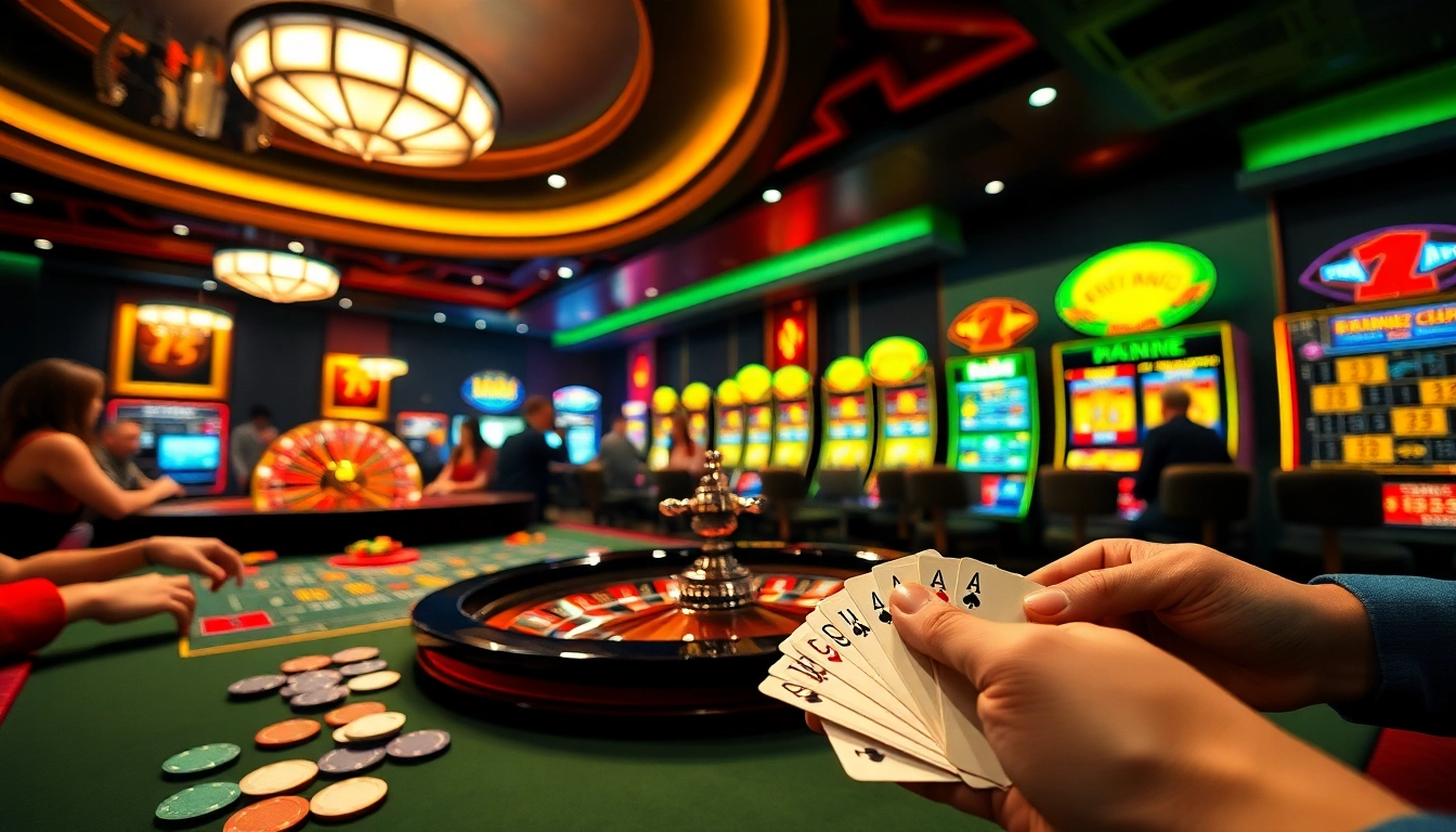 Engaging scene of players betting at a luxurious casino table on https://nh88.net/.