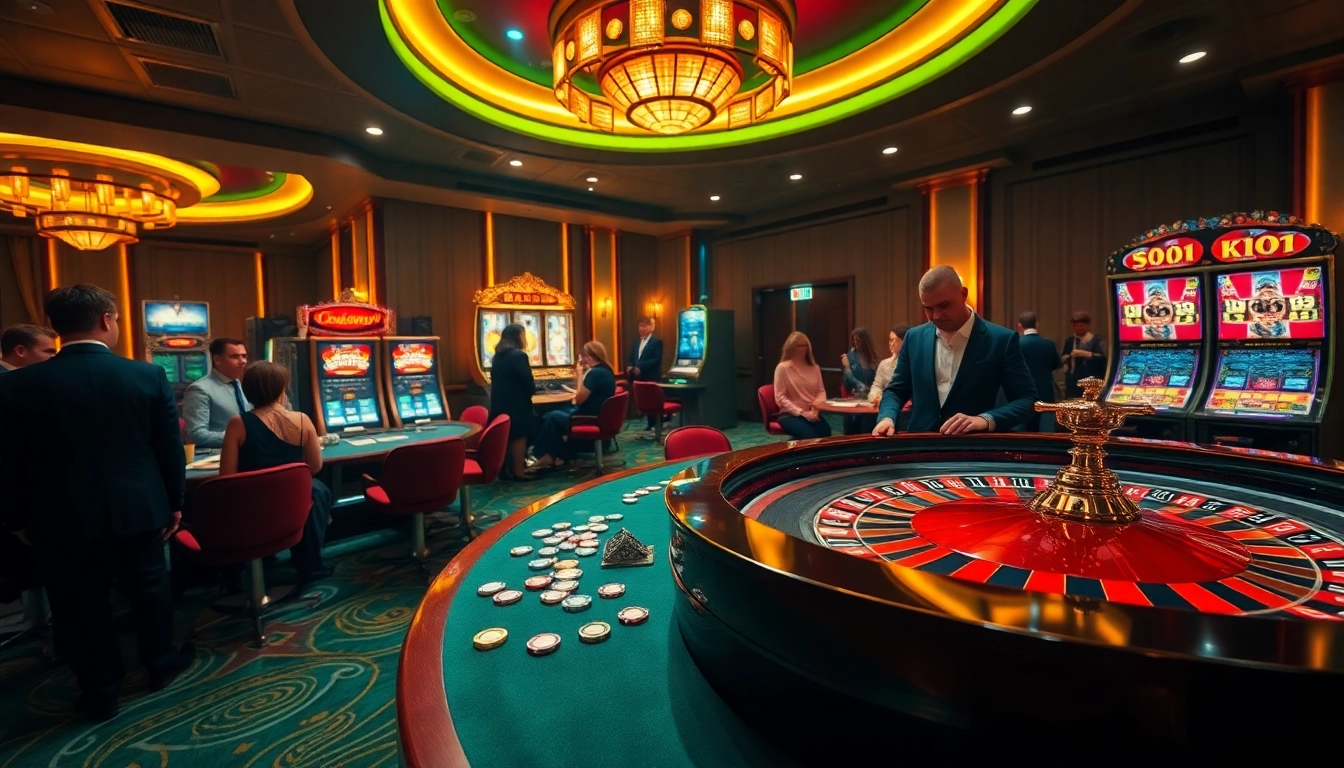 Kaptenjackpot players engaging at a luxurious casino roulette table with vibrant chips and excitement.
