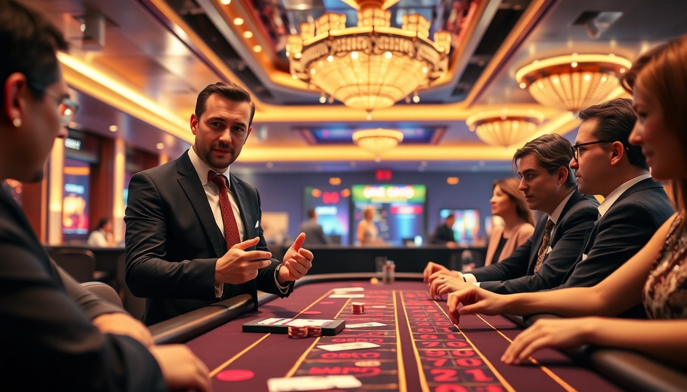 에볼루션 바카라의 라이브 딜러가 플레이어와 상호작용하는 장면