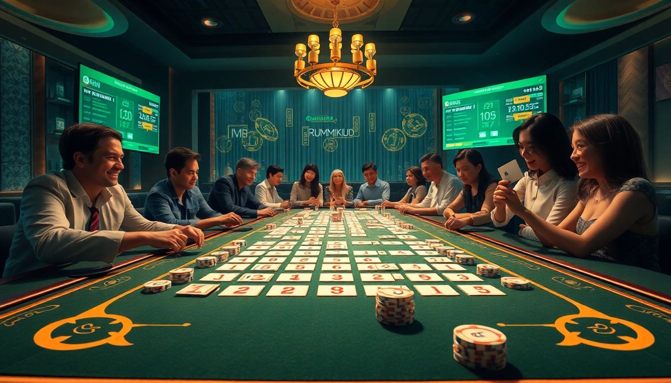 שחקו רמיקוב אונליין, מוקפים באלמנטים של קזינו צבעוניים ובממשקים דיגיטליים מרתקים.