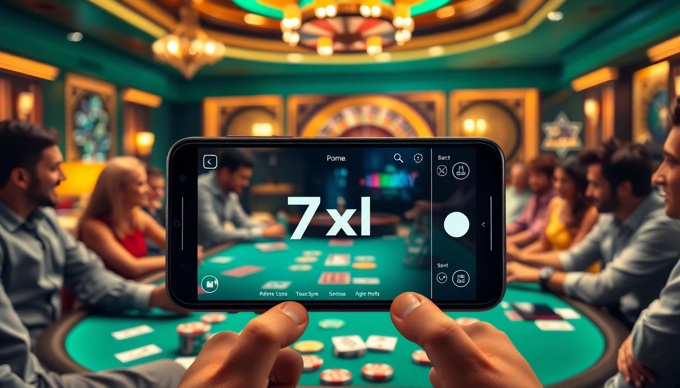 Experience the thrill of gaming with 7xl להורדה featuring poker tables and vibrant action.